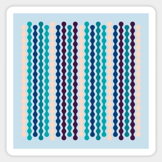 Blue, Mint, Green | Formas coloridas lineales | Linear colorful shapes | 線形のカラフルな形 | Formes colorées linéaires | Lineare bunte Formen | Forme colorate lineari Sticker by Zaztrozzi